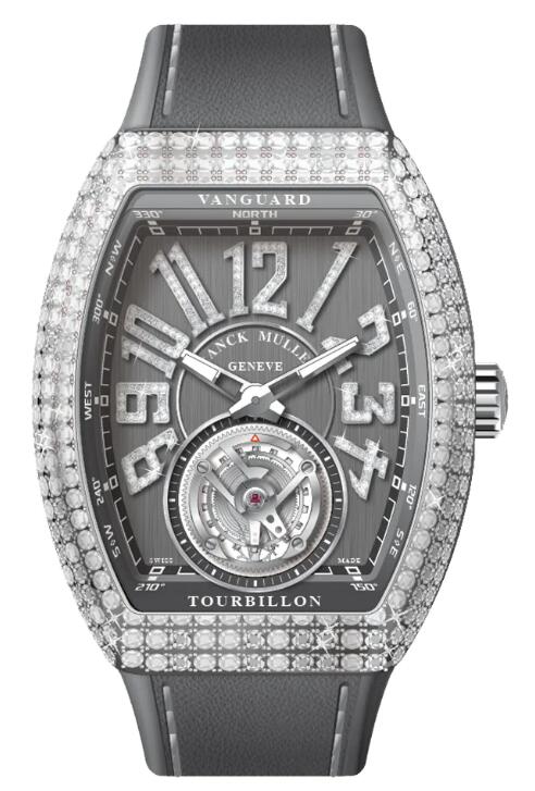 Review Franck Muller Vanguard Tourbillon Replica Watch V 41 T D NBR CD (TT) (AC) (TT DIAM AC)